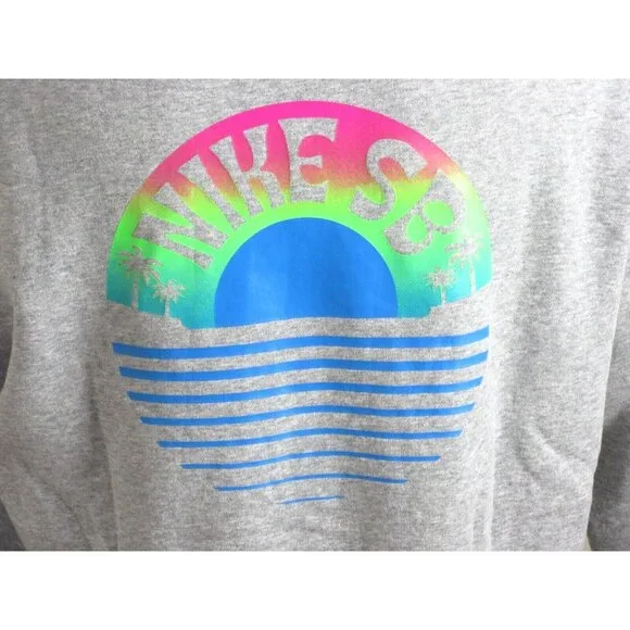 Men's Nike SB Tropical Graphic PO Hoodie Sweatshirt Dark Grey Size Medium NWT - Picture 4 of 4